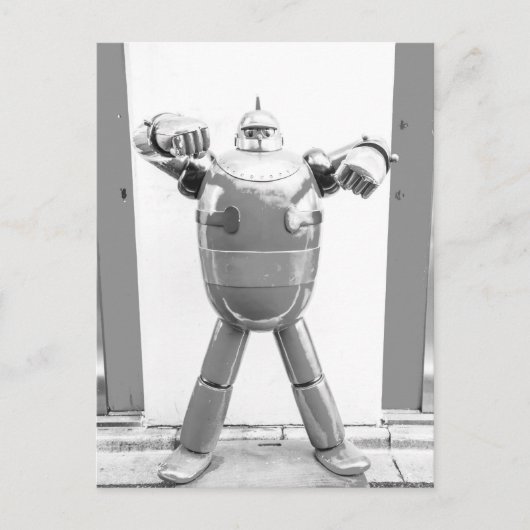 Retro Japanse Robot Briefkaart (Voorkant)