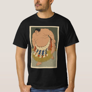 Retro Japanse Sumo Wrestler T-shirt