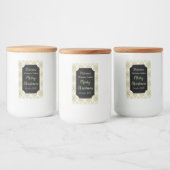 Retro Jar Christmas Cookies Labels Cadeau Stickers (Flessen)