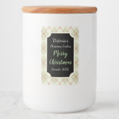 Retro Jar Christmas Cookies Labels Cadeau Stickers (Voorkant)