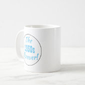 Retro jaren 1950 Decade Quote Koffiemok (Voorkant links)