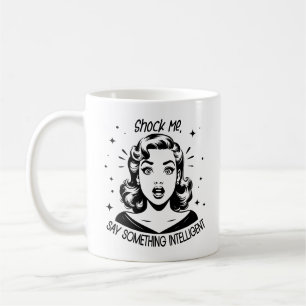 Retro jaren 1950 Glam Girl Funny Sarcastic Quote Koffiemok