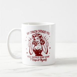 Retro jaren 1950 Glam Girl Funny Sarcastic Quote Koffiemok
