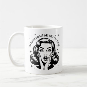 Retro jaren 1950 Glam Girl Funny Sarcastic Quote Koffiemok