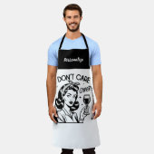 Retro jaren 1950 Glam Girl Funny Sarcastic Quote Schort (Gedragen)