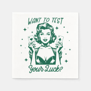 Retro jaren 1950 Glam Girl Funny Sarcastic Quote Servet