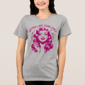 Retro jaren 1950 Glam Girl Funny Sarcastic Quote Tri-Blend Shirt (Voorkant)
