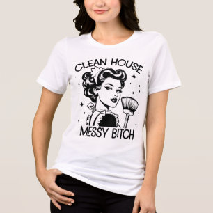 Retro jaren 1950 Glam Girl Funny Sarcastic Quote Tri-Blend Shirt