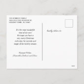 Retro jaren 1950 Kerstman Vrolijk Kerstfeest Feestdagenkaart (Achterkant)