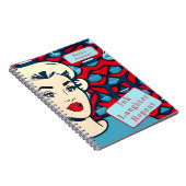 Retro jaren 1950 Pop Art Gepersonaliseerd Grappig  Notitieboek (Rechterzijde)