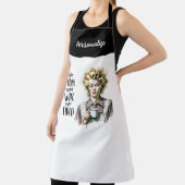 Retro jaren 1950 vermoeide huisvrouw grappig sarca schort (Insitu)