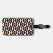 Retro jaren 1970 pattereerde Bagagelabel (Achterkant horizontaal)