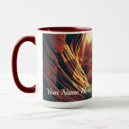 Retro jaren 30 Zion National Park Groovy Zonsonder Mok