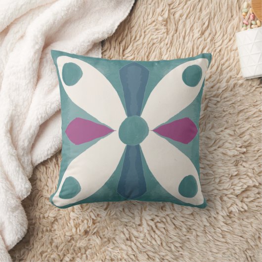 Retro jaren 50 abstract patroon kussen (Deken)