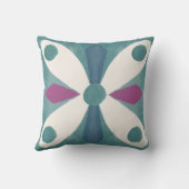 Retro jaren 50 abstract patroon kussen (Achterkant)