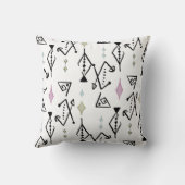 Retro jaren 50 abstract patroon kussen (Achterkant)