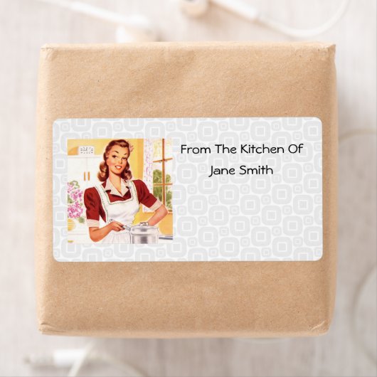 Retro jaren '50 Cook Kitchen Labels (Insitu)