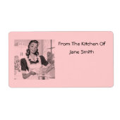 Retro jaren '50 Cook Kitchen Labels (Voorkant)