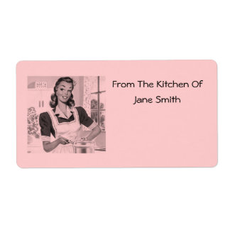 Retro jaren '50 Cook Kitchen Labels
