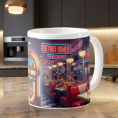 Retro jaren 50 Diner Neon Koffiemok