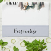 Retro jaren 50 Huisvrouw Funny Sarcastic Humor Theedoek (Gevouwen)