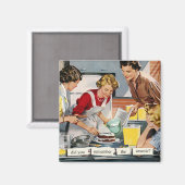 Retro jaren 50 huisvrouw "Herinner je je het arsen Magneet (Voorkant / Achterkant)