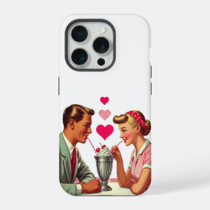 /retro jaren '50 moutwinkel Valentijnse iPhone 15 Pro Case