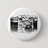 Retro jaren '50camera ronde button 5,7 cm (Voorkant)