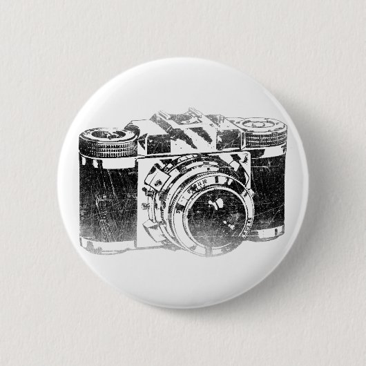 Retro jaren '50camera ronde button 5,7 cm (Voorkant)