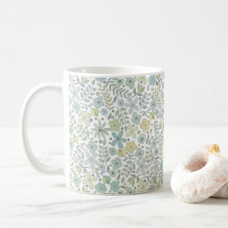 retro jaren 60 bloemenzoete koffiethee mok