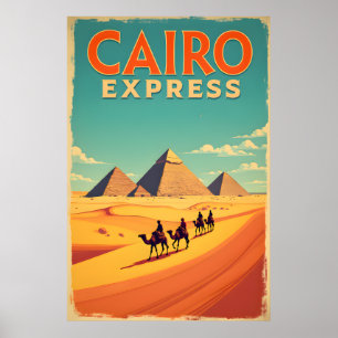 Retro jaren 60 Egypte:  Caïro Express Poster