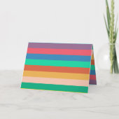 Retro jaren 60 hippie plezierig kerstfeest familie feestdagen kaart (Achterkant)