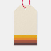 Retro jaren 60  Vrolijk Kerstfeest Cadeaulabel (Achterkant)