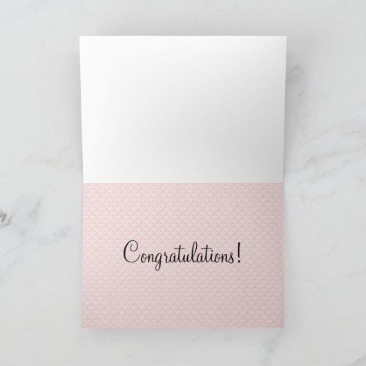 Retro jaren '60Huwelijk Kaart (Binnen)