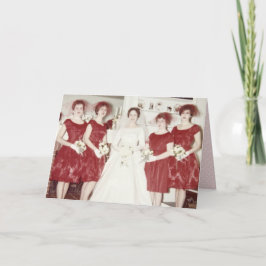 Retro jaren '60Huwelijk Kaart
