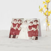 Retro jaren '60Huwelijk Kaart (Gele Bloem)