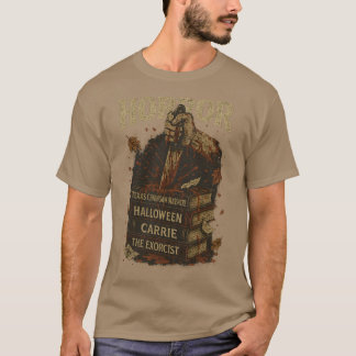  retro jaren 70-80 horror poster look t-shirt