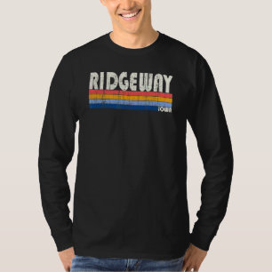 Retro jaren 70 80 Stijl Ridgeway Iowa T-shirt