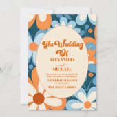 Retro jaren '70 Bruiloft Kaart (Voorkant)