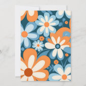 Retro jaren '70 Bruiloft Kaart (Achterkant)