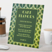 Retro jaren 70 Patroon | Cake Flavour Neon Bruilof Reclamebord Met Voetstuk (Insitu)