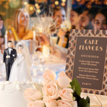 Retro jaren 70 Patroon | Taart smaak bruiloft