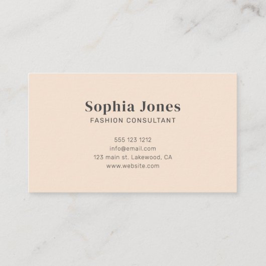 Retro  jaren '70 Rainbow Blauwgroen Sinaasappel Bu Visitekaartje (Achterkant)