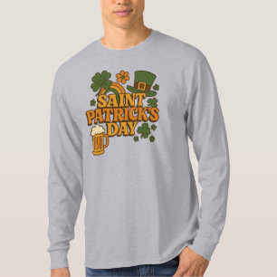 Retro jaren 70 St. Patrick's Day T-shirt