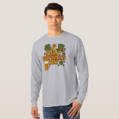 Retro jaren 70 St. Patrick's Day T-shirt (Voorkant volledig)