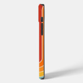 Retro jaren '70 Stijl Geboogd Strepen Geometrisch  Case-Mate iPhone Case (Achterkant / Links)