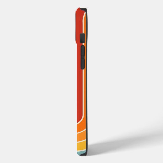 Retro jaren '70 Stijl Geboogd Strepen Geometrisch Case-Mate iPhone Case (Achterkant / Links)