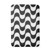 Retro jaren '70 Stijl Wavy Op-Art Streeppatroon Badmat (Voorkant Verticaal)