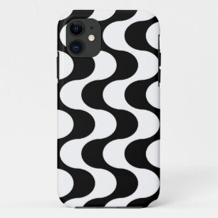 Retro jaren '70 Stijl Wavy Op-Art Streeppatroon Case-Mate iPhone Case