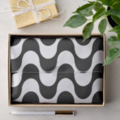 Retro jaren '70 Stijl Wavy Op-Art Streeppatroon Tissuepapier (Geschenk)
